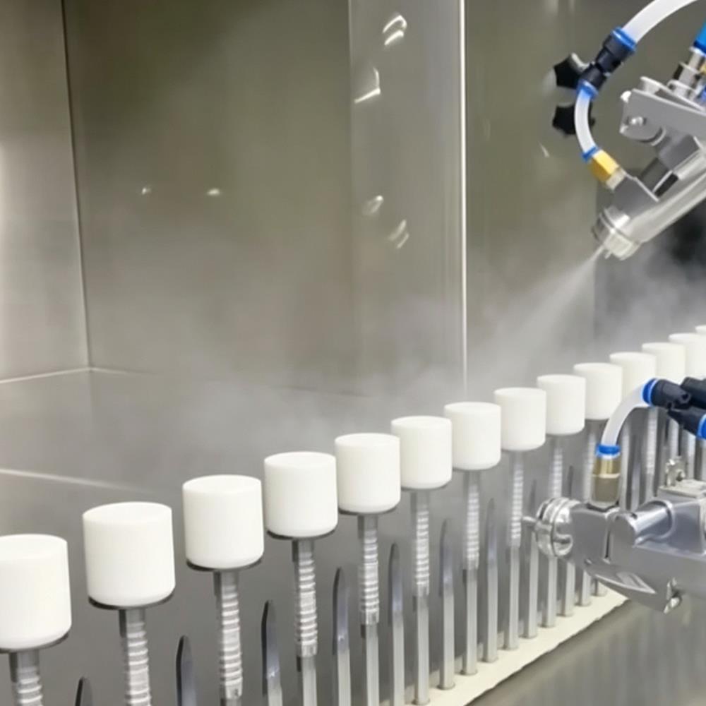 Automatic Spraying Equipment UV Spraying Coating Line for Cosmetic Perfume Caps