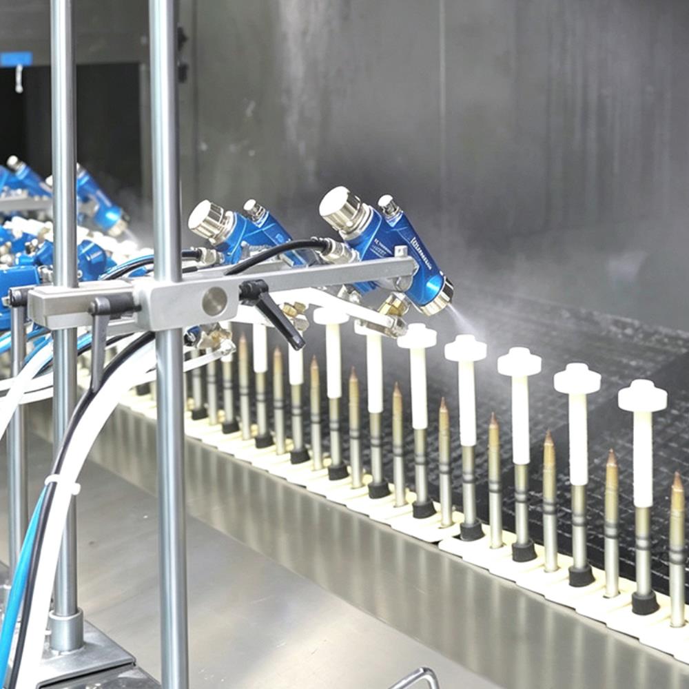 Automatic Spraying Equipment UV Spraying Coating Line for Keychains Pendants
