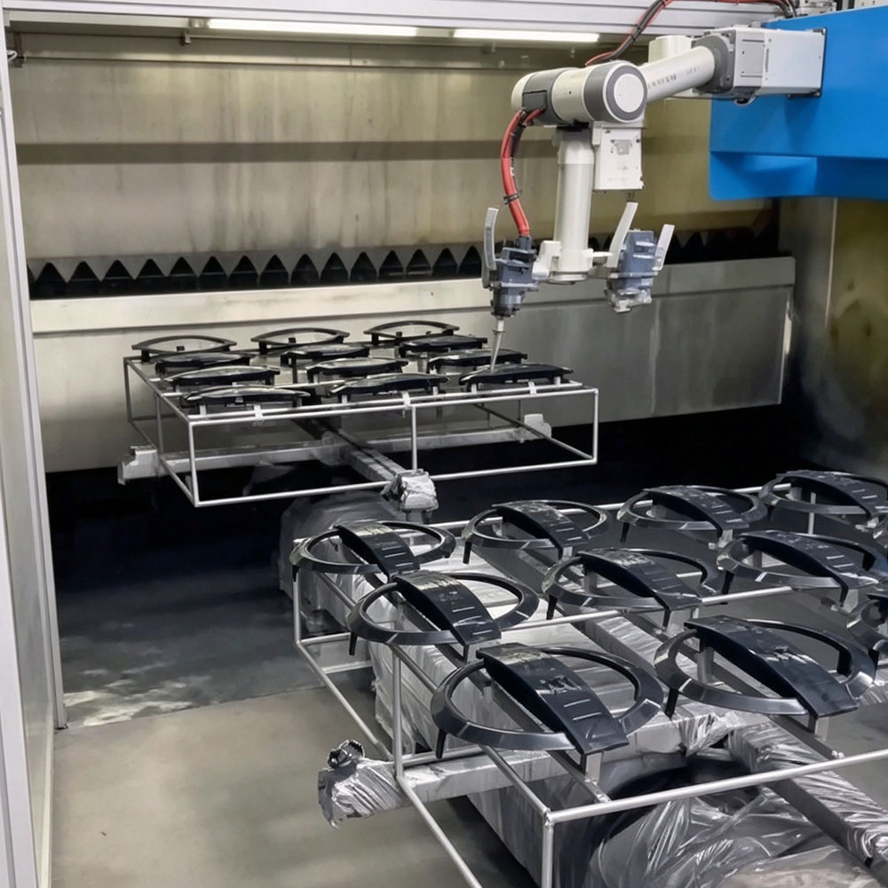 Auto Parts Automatic Spraying Line for Automotive door handle cover automated spray equipment