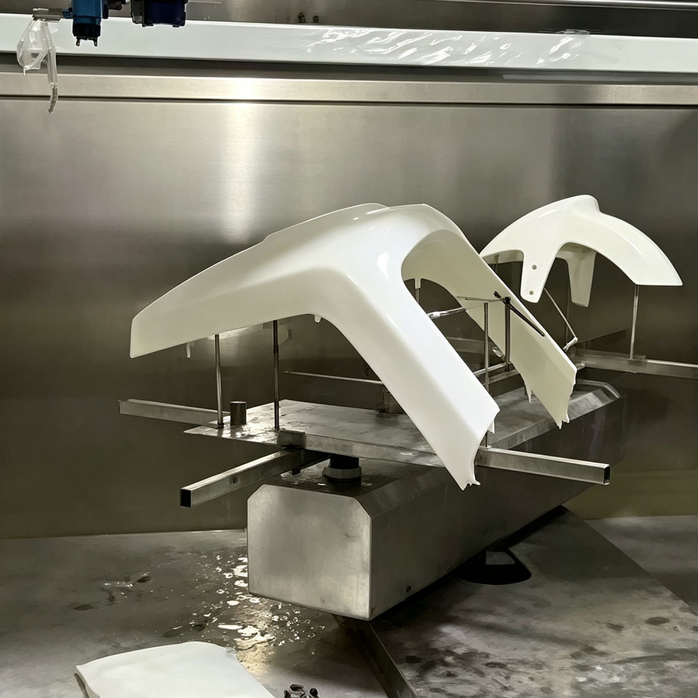 Auto Parts Automatic Spraying Line for Sun visor accessories continuous automatic spraying line