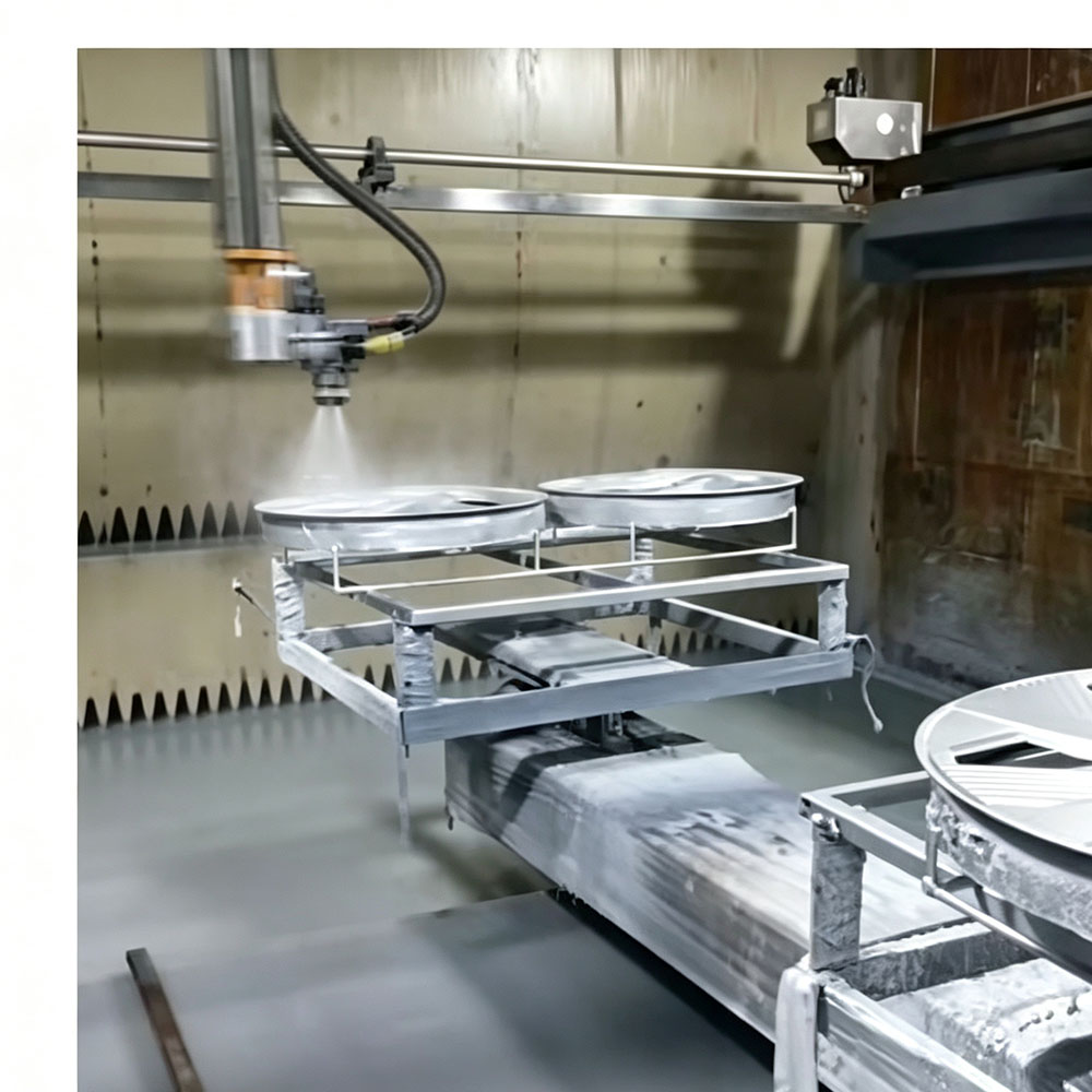 Auto Parts Automatic Spraying Line for Wheel decorative cover industrial spraying equipment