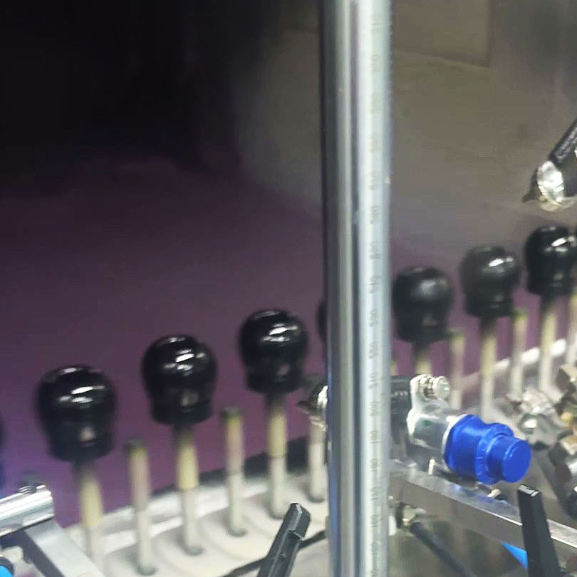 Art Glass Bottle High Temp Spray Line
