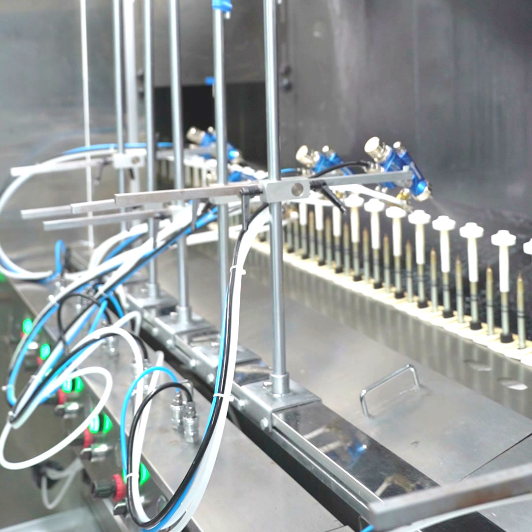 Ombre Gradient Vacuum Coating UV Spray Line for Cosmetic Bottles