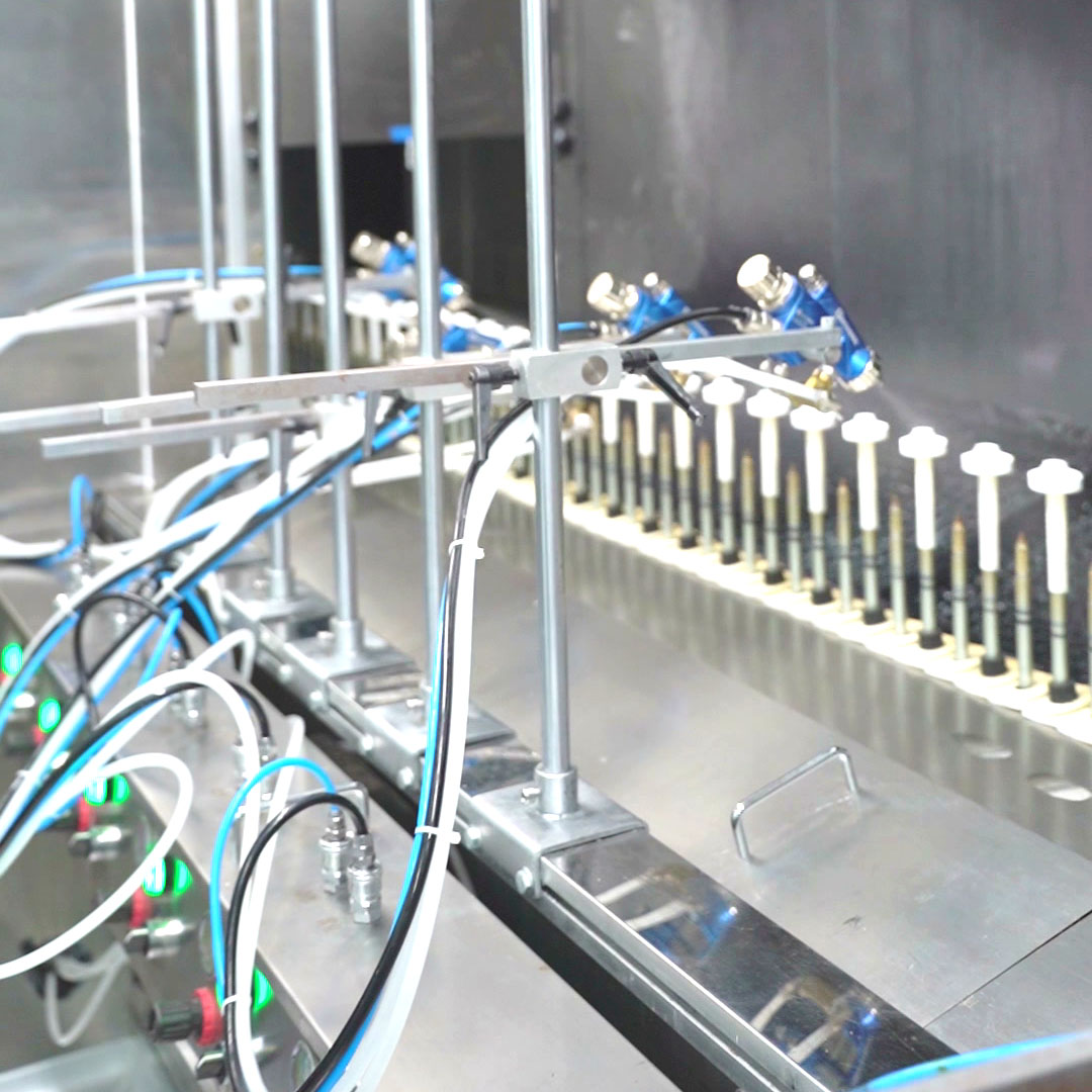Cosmetic Container Robot Spraying System
